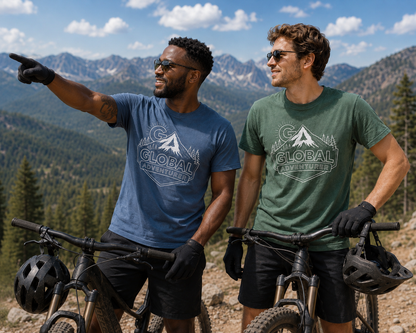 Global Adventurer unisex pigment dyed t-shirt 100% heavy cotton.